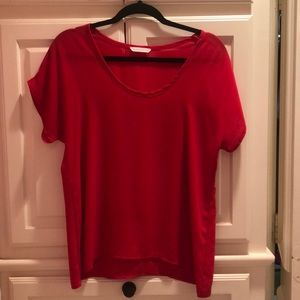 Red short sleeve top